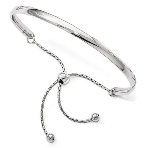 Sterling Silver Adjustable Bangle Bracelet
