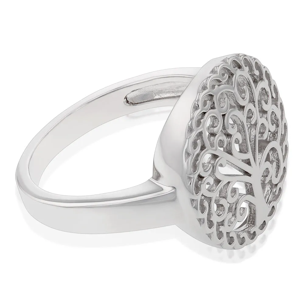 Sterling Silver Tree Of Life Ring