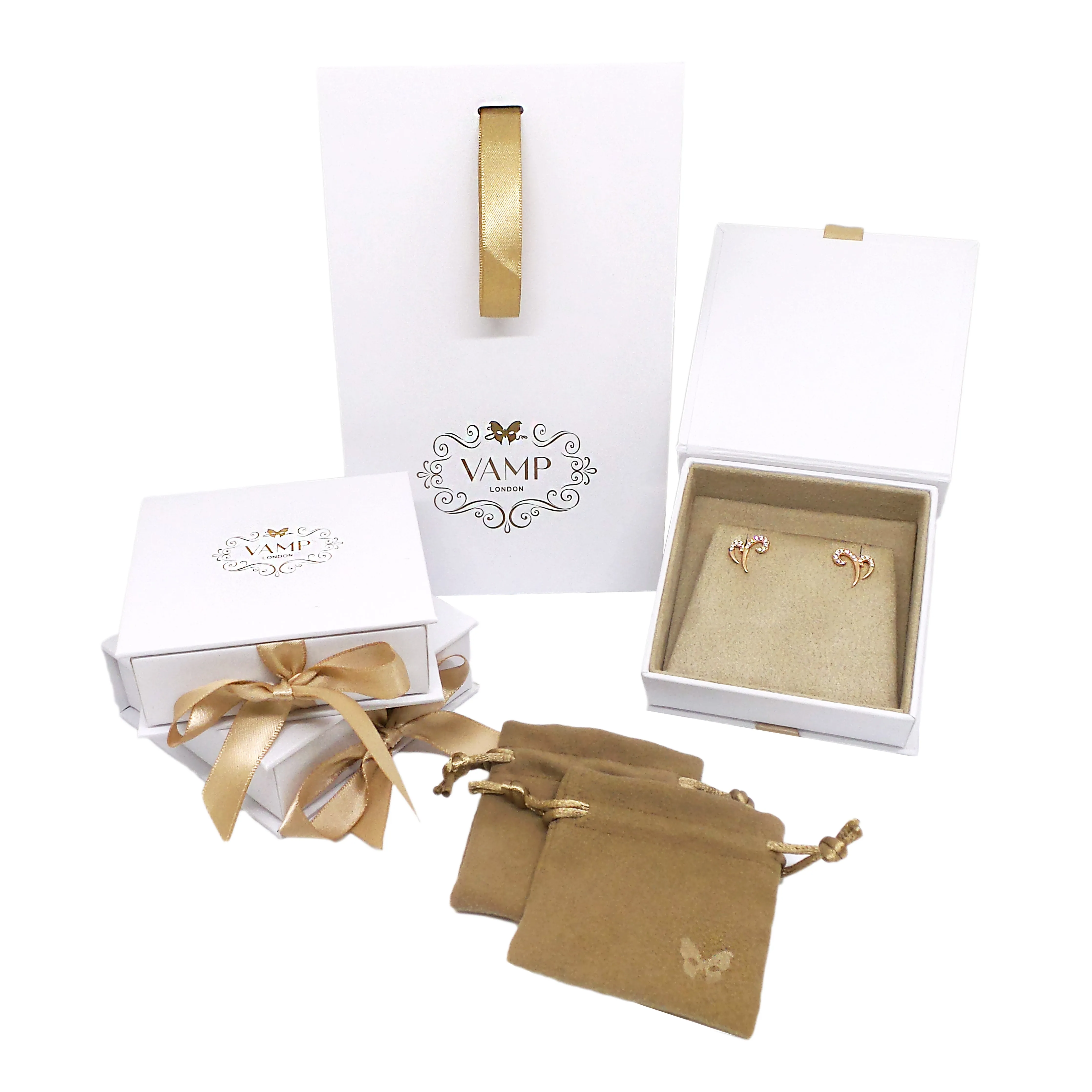 Symbolic Angel Wing Yellow Gold Necklace