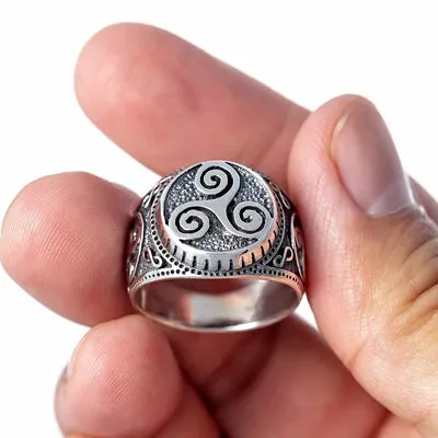 Triskelion Ring - Sterling Silver