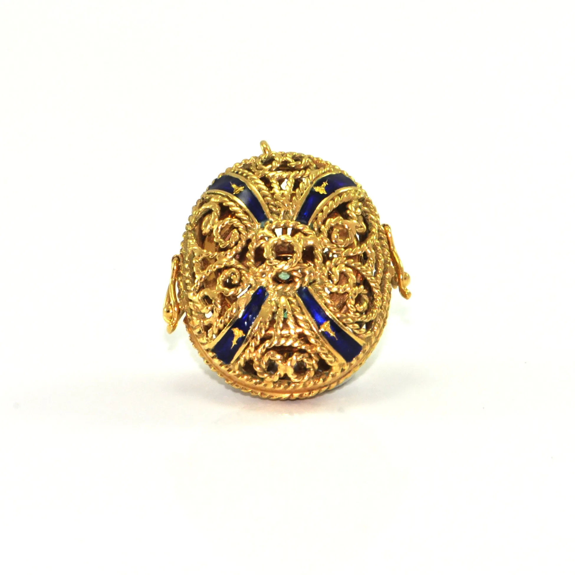 Vintage Italian 18K Picture Frame Charm