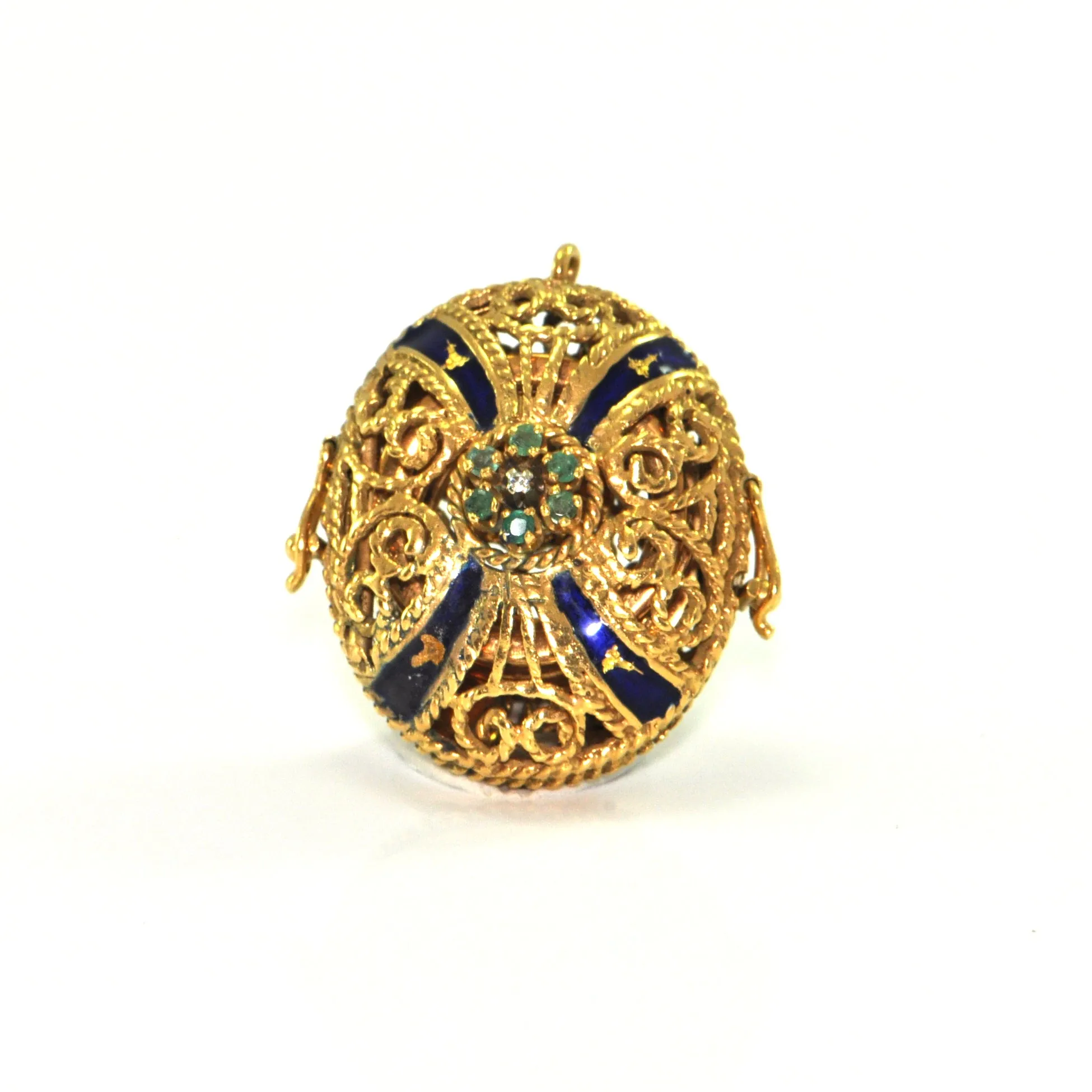 Vintage Italian 18K Picture Frame Charm