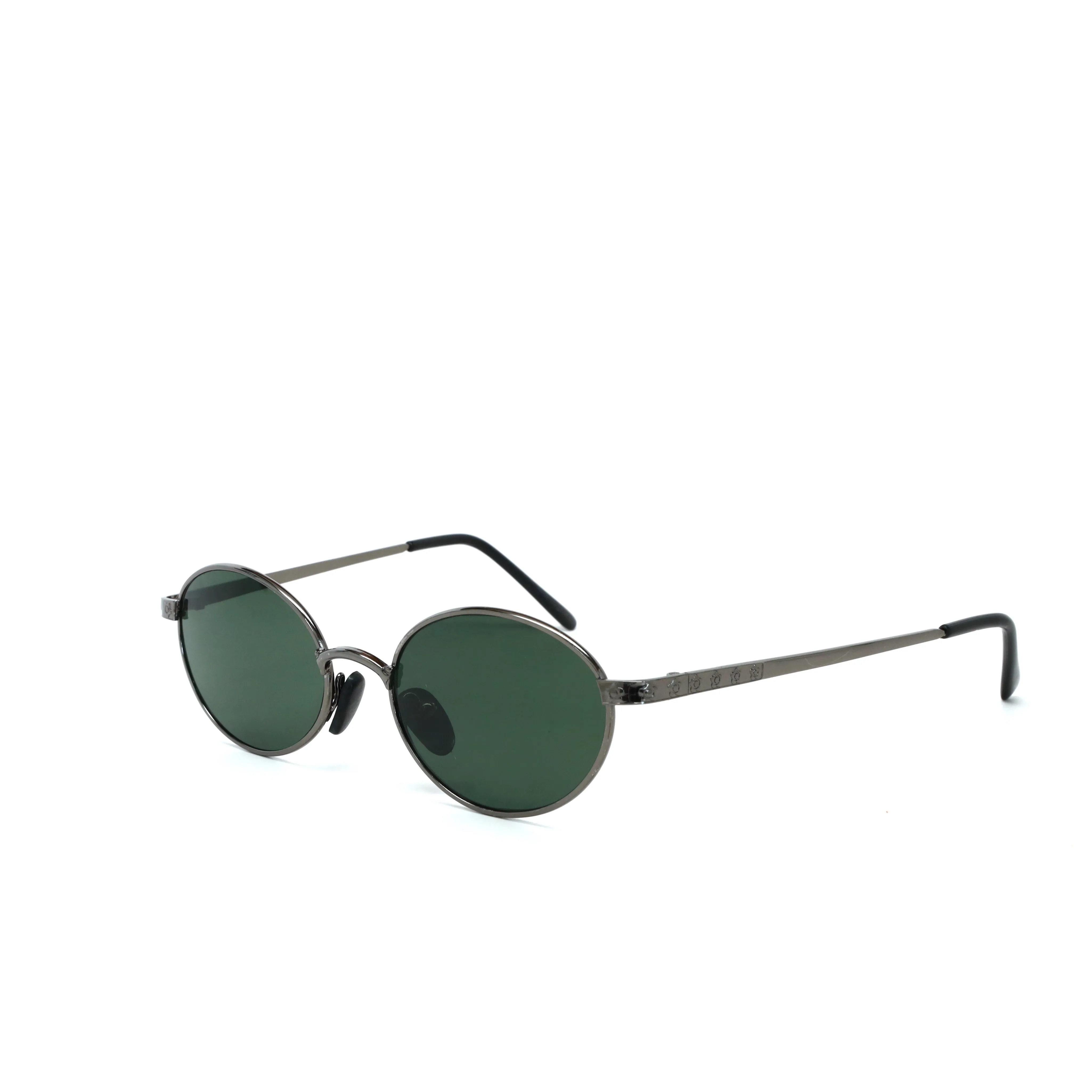 Vintage MINI Small Size 1996 Neo Standard Oval Frame Sunglasses - Grey