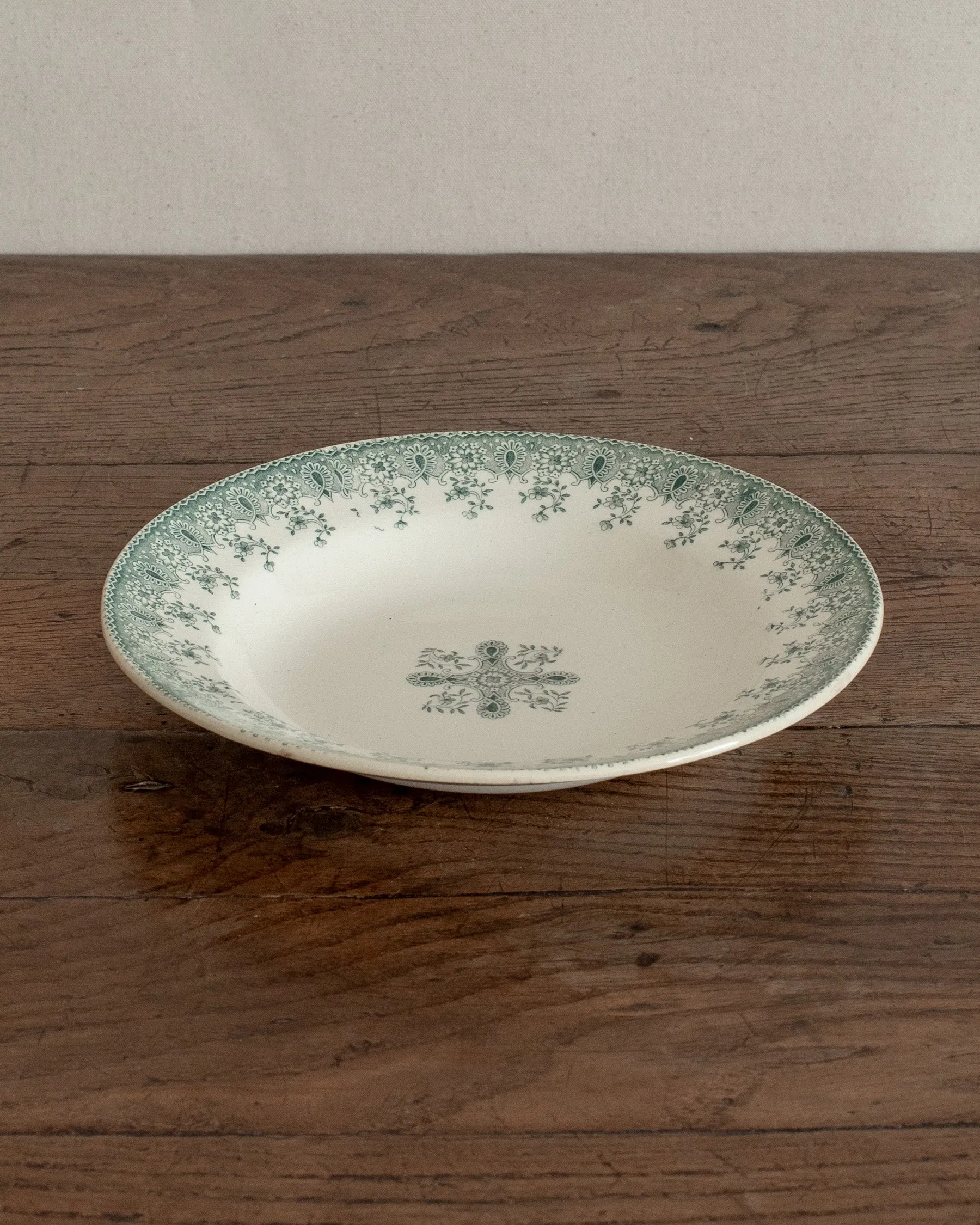 Vintage Transferware Salad Bowl - Filigree & Fleur