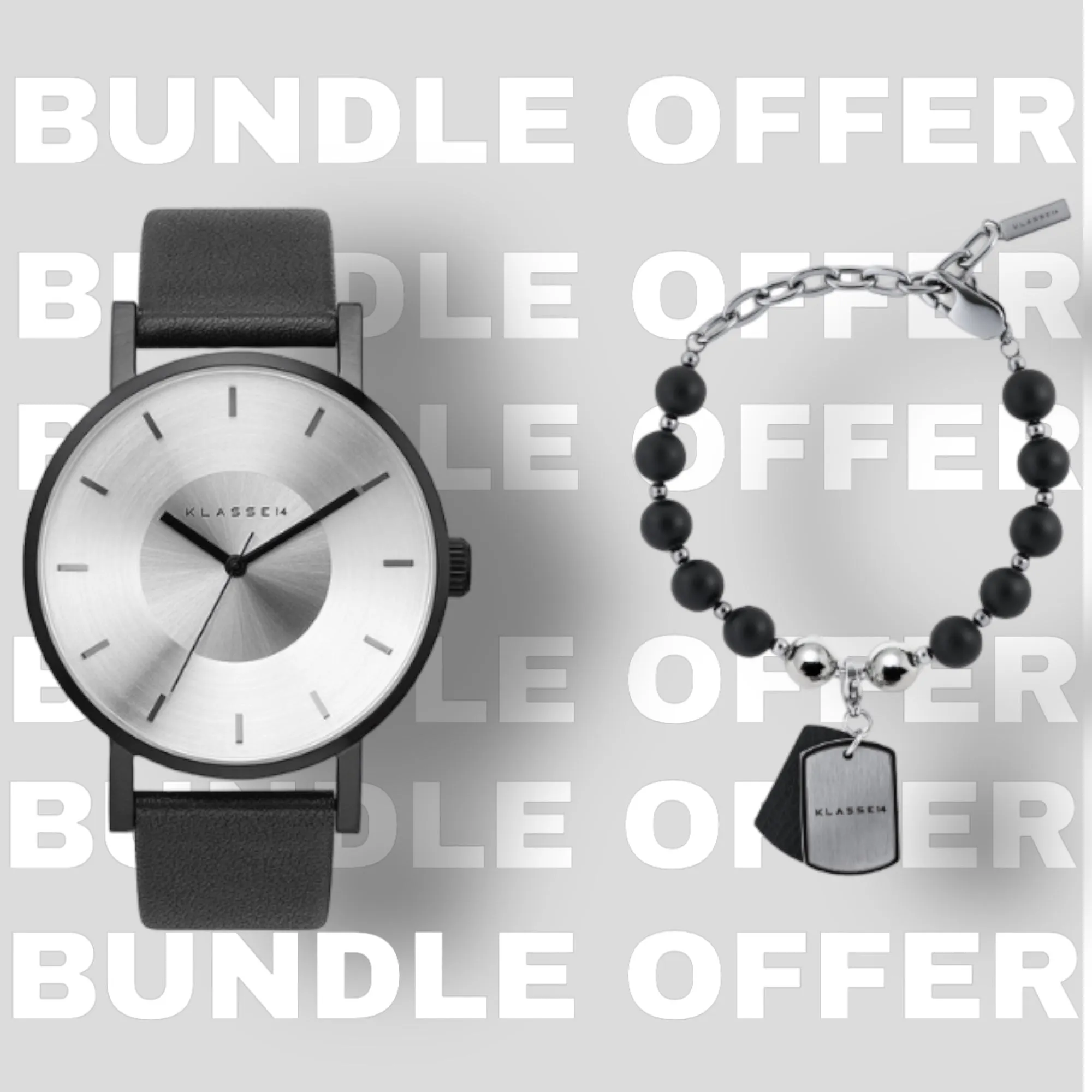 Volare Black  42mm   Bian Bracelet