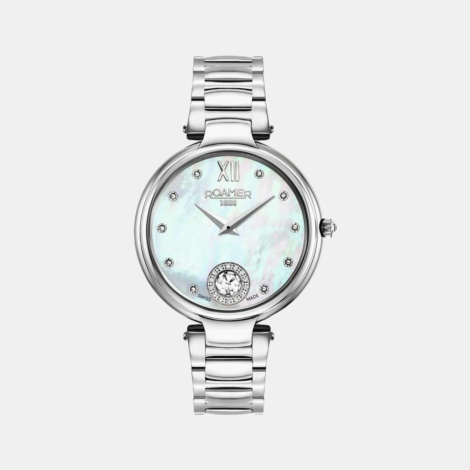 Women's White Analog Stainless Steel Watch 600843 41 19 50