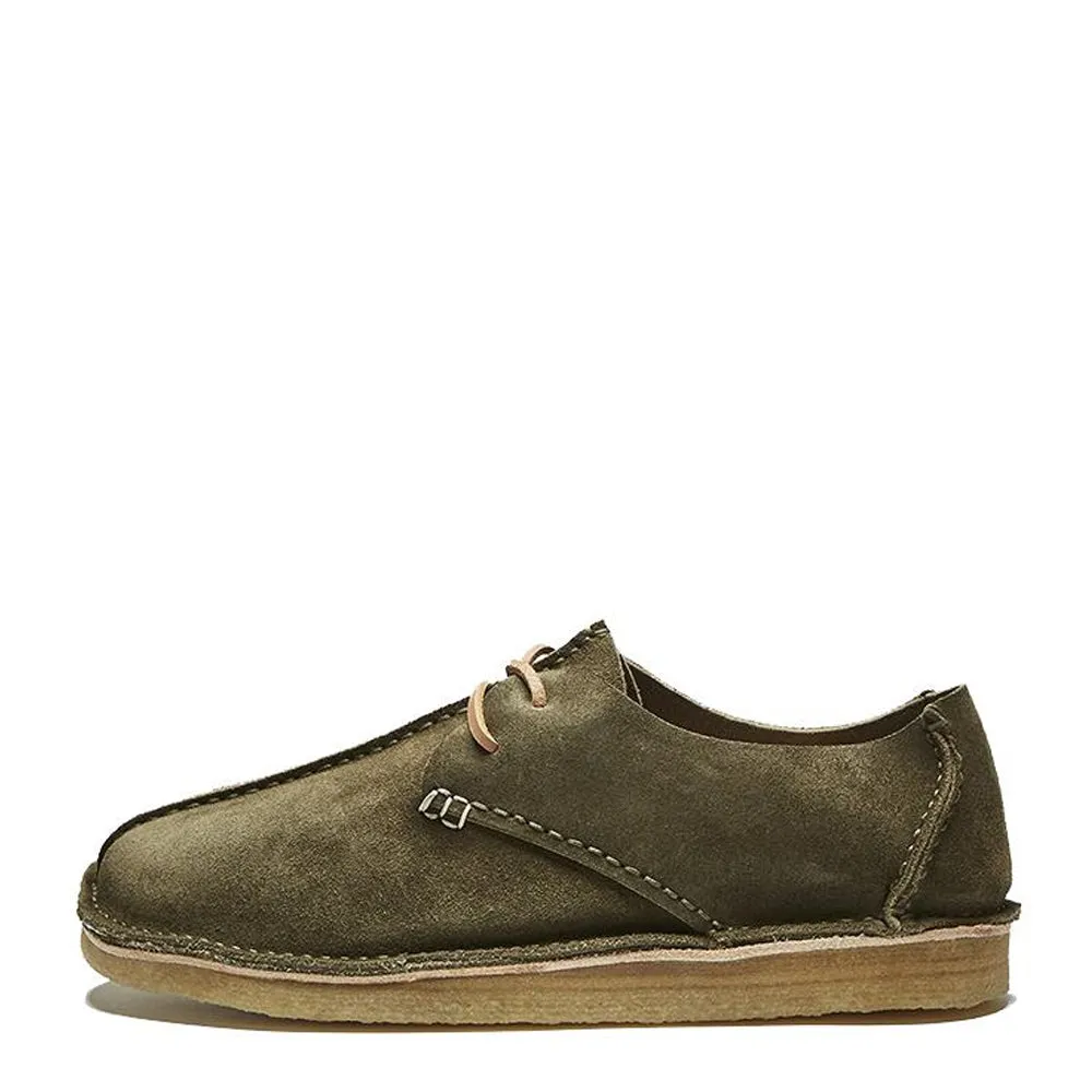 Yogi Caden Centre Seam Suede Shoe Olive